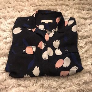 LOFT floral blouse
